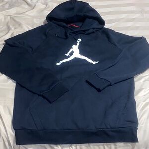 Jordan Black Hoodie with White Logo